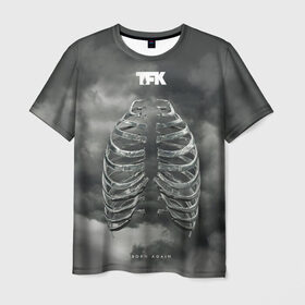 Мужская футболка 3D с принтом TFK Born Again , 100% полиэфир | прямой крой, круглый вырез горловины, длина до линии бедер | 