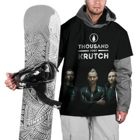 Накидка на куртку 3D с принтом TFK band , 100% полиэстер |  | Тематика изображения на принте: tfk | thousand foot krutch