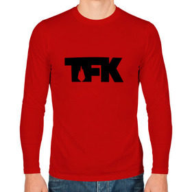 Мужской лонгслив хлопок с принтом TFK logo black , 100% хлопок |  | tfk | thousand foot krutch