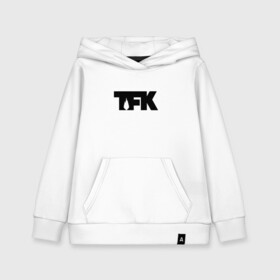 Детская толстовка хлопок с принтом TFK logo black , 100% хлопок | Круглый горловой вырез, эластичные манжеты, пояс, капюшен | tfk | thousand foot krutch