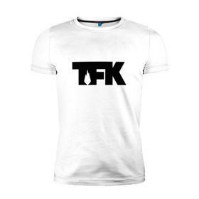 Мужская футболка премиум с принтом TFK logo black , 92% хлопок, 8% лайкра | приталенный силуэт, круглый вырез ворота, длина до линии бедра, короткий рукав | Тематика изображения на принте: tfk | thousand foot krutch