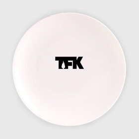 Тарелка с принтом TFK logo black , фарфор | диаметр - 210 мм
диаметр для нанесения принта - 120 мм | tfk | thousand foot krutch