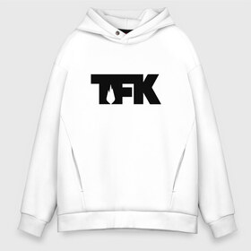 Мужское худи Oversize хлопок с принтом TFK logo black , френч-терри — 70% хлопок, 30% полиэстер. Мягкий теплый начес внутри —100% хлопок | боковые карманы, эластичные манжеты и нижняя кромка, капюшон на магнитной кнопке | tfk | thousand foot krutch