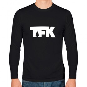 Мужской лонгслив хлопок с принтом TFK logo white , 100% хлопок |  | tfk | thousand foot krutch
