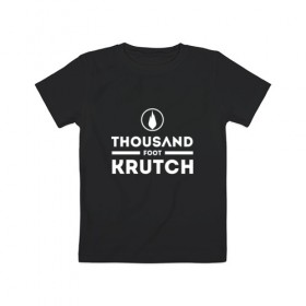 Детская футболка хлопок с принтом Thousand Foot Krutch logo , 100% хлопок | круглый вырез горловины, полуприлегающий силуэт, длина до линии бедер | tfk | thousand foot krutch