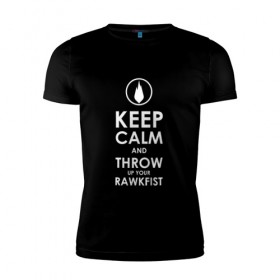 Мужская футболка премиум с принтом Keep calm TFK , 92% хлопок, 8% лайкра | приталенный силуэт, круглый вырез ворота, длина до линии бедра, короткий рукав | 