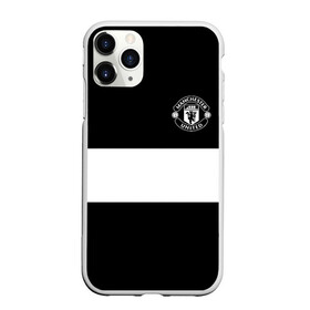 Чехол для iPhone 11 Pro матовый с принтом FC Manchester United , Силикон |  | black   white | england | football | logo | manchester united | sport | англия | арт | лига | лого | манчестер юнайтед | спорт | текстура | фк | футбол | футбольный клуб | черно белый | эмблема
