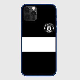 Чехол для iPhone 12 Pro Max с принтом FC Manchester United , Силикон |  | black   white | england | football | logo | manchester united | sport | англия | арт | лига | лого | манчестер юнайтед | спорт | текстура | фк | футбол | футбольный клуб | черно белый | эмблема