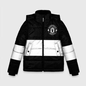Зимняя куртка для мальчиков 3D с принтом FC Manchester United , ткань верха — 100% полиэстер; подклад — 100% полиэстер, утеплитель — 100% полиэстер | длина ниже бедра, удлиненная спинка, воротник стойка и отстегивающийся капюшон. Есть боковые карманы с листочкой на кнопках, утяжки по низу изделия и внутренний карман на молнии. 

Предусмотрены светоотражающий принт на спинке, радужный светоотражающий элемент на пуллере молнии и на резинке для утяжки | black   white | england | football | logo | manchester united | sport | англия | арт | лига | лого | манчестер юнайтед | спорт | текстура | фк | футбол | футбольный клуб | черно белый | эмблема