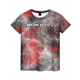 Женская футболка 3D с принтом Bon Jovi , 100% полиэфир ( синтетическое хлопкоподобное полотно) | прямой крой, круглый вырез горловины, длина до линии бедер | альтернативный | американская | глэм | готик | гранж | группа | метал | модные | музыка | пост | рок | хард
