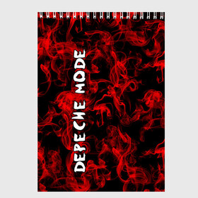 Скетчбук с принтом Depeche Mode , 100% бумага
 | 48 листов, плотность листов — 100 г/м2, плотность картонной обложки — 250 г/м2. Листы скреплены сверху удобной пружинной спиралью | альтернативный | блюз | британская | готик | гранж | группа | метал | модные | музыка | пост | рок | хард