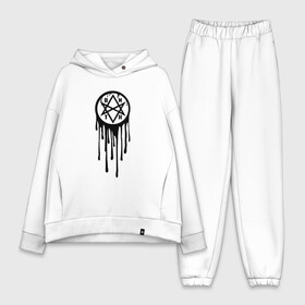 Женский костюм хлопок Oversize с принтом Bring Me the Horizon ,  |  | bmth | bring me the horizon | альтернативный | бмтх | бмтш | брин | бринг | горизонт | достань для меня | дэткор | зе | метал | ми | рок | хоризон | электроник рок