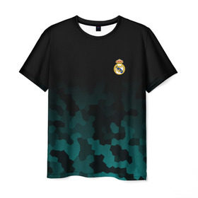 Мужская футболка 3D с принтом REAL MADRID , 100% полиэфир | прямой крой, круглый вырез горловины, длина до линии бедер | fc | football | fotball club | real madrid | sport | реал мадрид | спорт | спортивные | униформа | фирменные цвета | фк | футбол | футбольный клуб