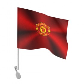 Флаг для автомобиля с принтом Manchester United F.C. , 100% полиэстер | Размер: 30*21 см | england | football | logo | manchester united | sport | англия | арт | лига | лого | манчестер юнайтед | спорт | текстура | фк | футбол | футбольный клуб | эмблема