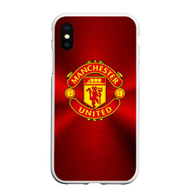 Чехол для iPhone XS Max матовый с принтом Manchester United F C , Силикон | Область печати: задняя сторона чехла, без боковых панелей | england | football | logo | manchester united | sport | англия | арт | лига | лого | манчестер юнайтед | спорт | текстура | фк | футбол | футбольный клуб | эмблема