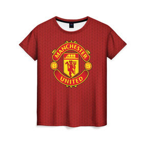 Женская футболка 3D с принтом Manchester United Knitted , 100% полиэфир ( синтетическое хлопкоподобное полотно) | прямой крой, круглый вырез горловины, длина до линии бедер | england | football | logo | manchester united | pattern | sport | англия | арт | вязаный | лига | лого | манчестер юнайтед | переплет | свитер | спорт | текстура | узор | фк | футбол | футбольный клуб | эмблема