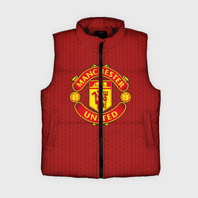 Женский жилет утепленный 3D с принтом Manchester United Knitted ,  |  | england | football | logo | manchester united | pattern | sport | англия | арт | вязаный | лига | лого | манчестер юнайтед | переплет | свитер | спорт | текстура | узор | фк | футбол | футбольный клуб | эмблема