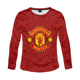 Женский лонгслив 3D с принтом Manchester United Knitted , 100% полиэстер | длинные рукава, круглый вырез горловины, полуприлегающий силуэт | england | football | logo | manchester united | pattern | sport | англия | арт | вязаный | лига | лого | манчестер юнайтед | переплет | свитер | спорт | текстура | узор | фк | футбол | футбольный клуб | эмблема