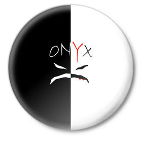 Значок с принтом ONYX ,  металл | круглая форма, металлическая застежка в виде булавки | Тематика изображения на принте: onyx | американская группа | группа | музыка | надпись | хип хоп