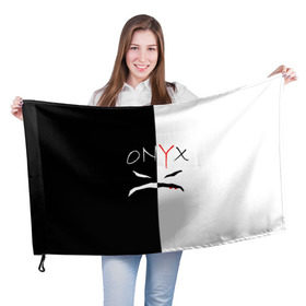 Флаг 3D с принтом ONYX , 100% полиэстер | плотность ткани — 95 г/м2, размер — 67 х 109 см. Принт наносится с одной стороны | onyx | американская группа | группа | музыка | надпись | хип хоп