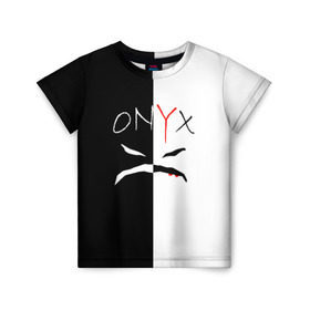 Детская футболка 3D с принтом ONYX , 100% гипоаллергенный полиэфир | прямой крой, круглый вырез горловины, длина до линии бедер, чуть спущенное плечо, ткань немного тянется | onyx | американская группа | группа | музыка | надпись | хип хоп