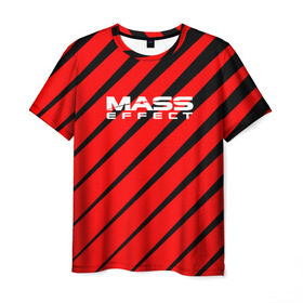 Мужская футболка 3D с принтом Mass Effect , 100% полиэфир | прямой крой, круглый вырез горловины, длина до линии бедер | effect | game | n7 | shepard | галактика | жнец | игра | масс | нормандия | планета | шепард | эффект