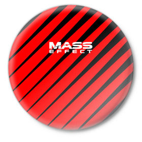 Значок с принтом Mass Effect ,  металл | круглая форма, металлическая застежка в виде булавки | effect | game | n7 | shepard | галактика | жнец | игра | масс | нормандия | планета | шепард | эффект