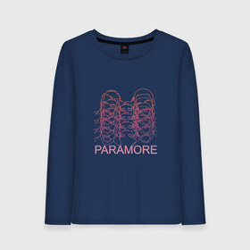 Женский лонгслив хлопок с принтом Paramore , 100% хлопок |  | 