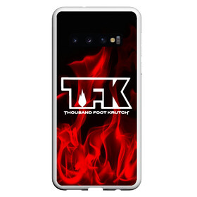 Чехол для Samsung Galaxy S10 с принтом thousand foot krutch , Силикон | Область печати: задняя сторона чехла, без боковых панелей | Тематика изображения на принте: punk | rock | thousand foot krutch | альтернативный хип хоп | группа | инди поп | музыка | музыкальное произведение | ноты | панк | регги | рок | синти поп