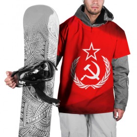 Накидка на куртку 3D с принтом СССР , 100% полиэстер |  | abstraction | cccр | grunge | russia | sport | абстракция | герб | краска | русский | символика рф | спорт | спортивный | триколор | униформа | форма | я русский