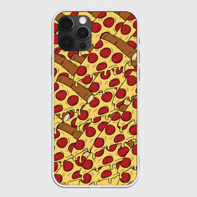 Чехол для iPhone 12 Pro Max с принтом Pizza , Силикон |  | Тематика изображения на принте: cheese | fast food | food | junk food | pizza | еда | пицца | сыр | фастфут