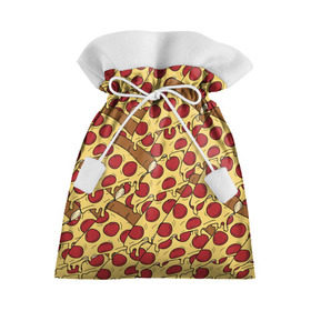 Подарочный 3D мешок с принтом Pizza , 100% полиэстер | Размер: 29*39 см | cheese | fast food | food | junk food | pizza | еда | пицца | сыр | фастфут