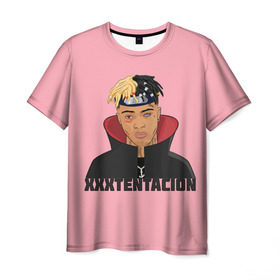 Мужская футболка 3D с принтом XXXtentacion (1) , 100% полиэфир | прямой крой, круглый вырез горловины, длина до линии бедер | 17 | art | look at me | moonlight | rap | revenge | tentacion | xxx | xxxtentacion