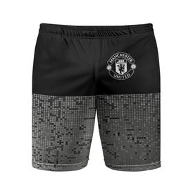 Мужские шорты 3D спортивные с принтом Манчестер Юнайтед ФК ,  |  | england | football | logo | manchester united | sport | абстракция | англия | арт | лига | лого | манчестер юнайтед | пиксели | спорт | текстура | фк | футбол | футбольный клуб | эмблема