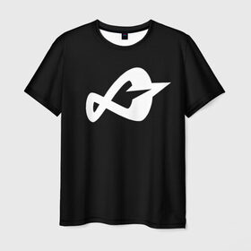 Мужская футболка 3D с принтом Логотип Инфинита , 100% полиэфир | прямой крой, круглый вырез горловины, длина до линии бедер | 