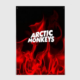 Постер с принтом Arctic Monkeys , 100% бумага
 | бумага, плотность 150 мг. Матовая, но за счет высокого коэффициента гладкости имеет небольшой блеск и дает на свету блики, но в отличии от глянцевой бумаги не покрыта лаком | Тематика изображения на принте: 