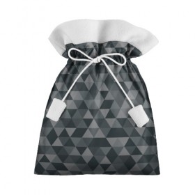 Подарочный 3D мешок с принтом Hipster gray , 100% полиэстер | Размер: 29*39 см | Тематика изображения на принте: абстракция | белый | мозаика | ромб | серый | треугольник | узор | хипстер | черный | яркий