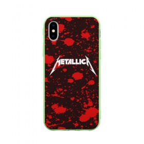 Чехол для Apple iPhone X силиконовый матовый с принтом Metallica , Силикон | Печать на задней стороне чехла, без боковой панели | metallica | punk | rock | альтернативный хип хоп | группа | инди поп | музыка | музыкальное произведение | ноты | панк | регги | рок | синти поп