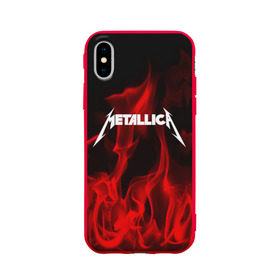 Чехол для Apple iPhone X силиконовый матовый с принтом METALLICA , Силикон | Печать на задней стороне чехла, без боковой панели | metallica | punk | rock | альтернативный хип хоп | группа | инди поп | музыка | музыкальное произведение | ноты | панк | регги | рок | синти поп