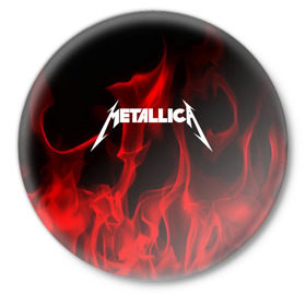 Значок с принтом METALLICA ,  металл | круглая форма, металлическая застежка в виде булавки | metallica | punk | rock | альтернативный хип хоп | группа | инди поп | музыка | музыкальное произведение | ноты | панк | регги | рок | синти поп