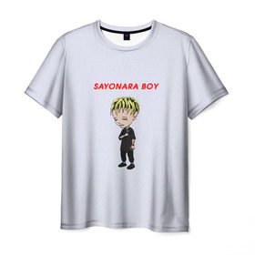 Мужская футболка 3D с принтом Sayonaraboy , 100% полиэфир | прямой крой, круглый вырез горловины, длина до линии бедер | 
