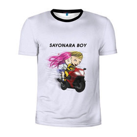 Мужская футболка 3D спортивная с принтом Sayonara boy , 100% полиэстер с улучшенными характеристиками | приталенный силуэт, круглая горловина, широкие плечи, сужается к линии бедра | Тематика изображения на принте: 