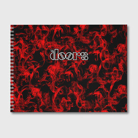 Альбом для рисования с принтом The Doors , 100% бумага
 | матовая бумага, плотность 200 мг. | группа | двери | дорз | дорс | зе дорс
