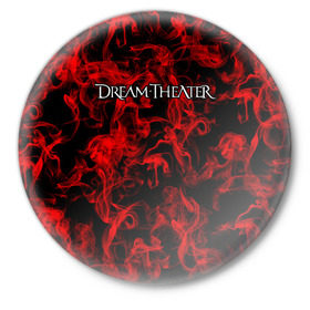 Значок с принтом Dream Theater ,  металл | круглая форма, металлическая застежка в виде булавки | альтернативный | американская | глэм | готик | гранж | группа | метал | модные | музыка | пост | рок | хард