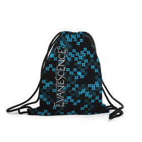 Рюкзак-мешок 3D с принтом Evanescence , 100% полиэстер | плотность ткани — 200 г/м2, размер — 35 х 45 см; лямки — толстые шнурки, застежка на шнуровке, без карманов и подкладки | Тематика изображения на принте: 