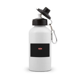 Бутылка спортивная с принтом Элджей , металл | емкость — 500 мл, в комплекте две пластиковые крышки и карабин для крепления | sayonara boy | морген | сайонара | элджей