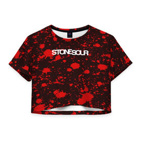 Женская футболка 3D укороченная с принтом STONE SOUR , 100% полиэстер | круглая горловина, длина футболки до линии талии, рукава с отворотами | punk | rock | stone sour | альтернативный хип хоп | группа | инди поп | музыка | музыкальное произведение | ноты | панк | регги | рок | синти поп