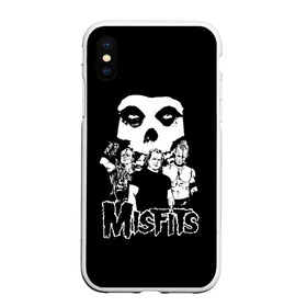 Чехол для iPhone XS Max матовый с принтом Misfits , Силикон | Область печати: задняя сторона чехла, без боковых панелей | horror | punk | rock | альтернатива | группа | мисфитс | неприкаянные | панк | рок | хоррор