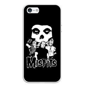 Чехол для iPhone 5/5S матовый с принтом Misfits , Силикон | Область печати: задняя сторона чехла, без боковых панелей | horror | punk | rock | альтернатива | группа | мисфитс | неприкаянные | панк | рок | хоррор