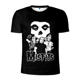 Мужская футболка 3D спортивная с принтом Misfits , 100% полиэстер с улучшенными характеристиками | приталенный силуэт, круглая горловина, широкие плечи, сужается к линии бедра | horror | punk | rock | альтернатива | группа | мисфитс | неприкаянные | панк | рок | хоррор